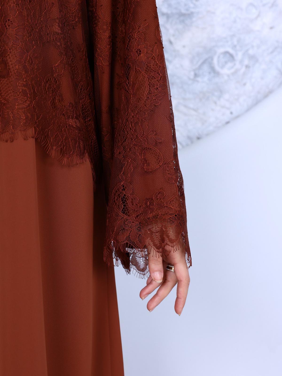 French Lace Abaya