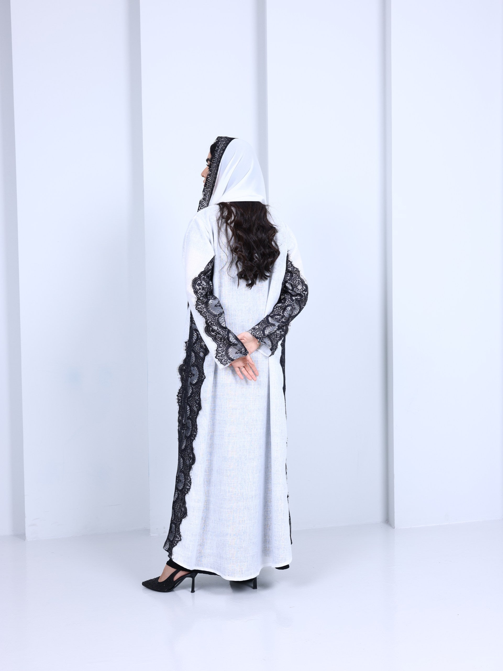 Dantella french lace Abaya