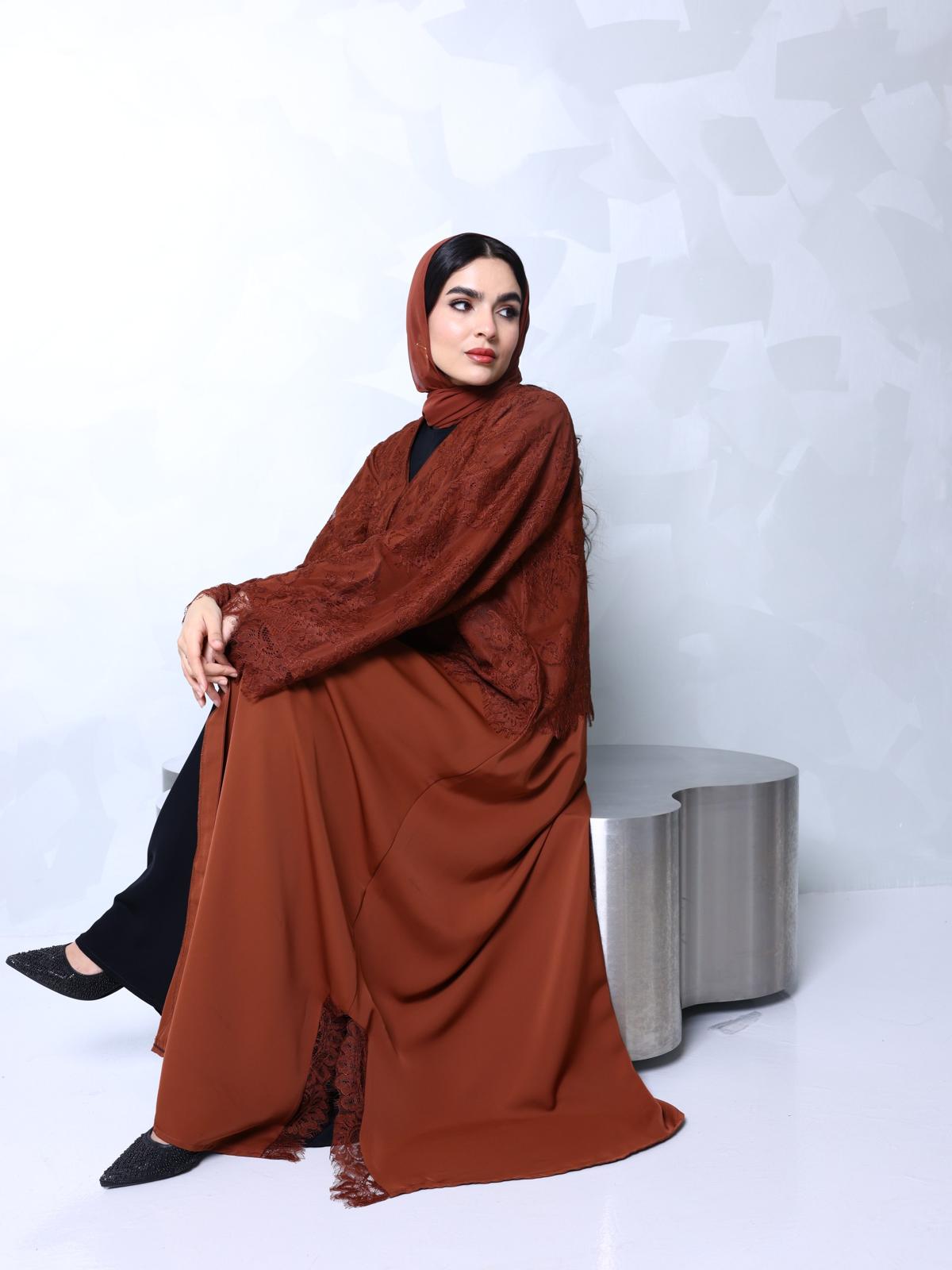 French Lace Abaya