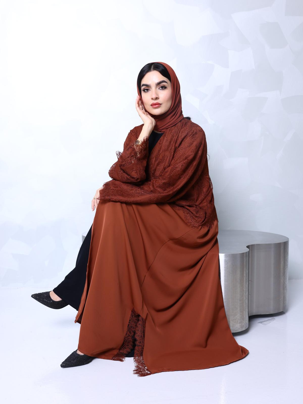 French Lace Abaya