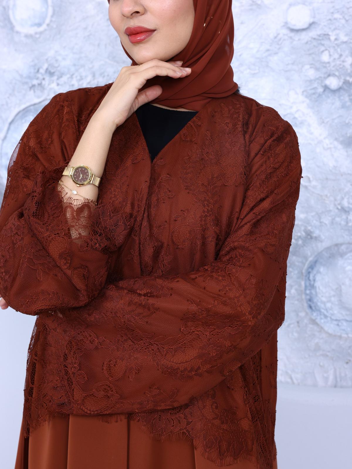 French Lace Abaya