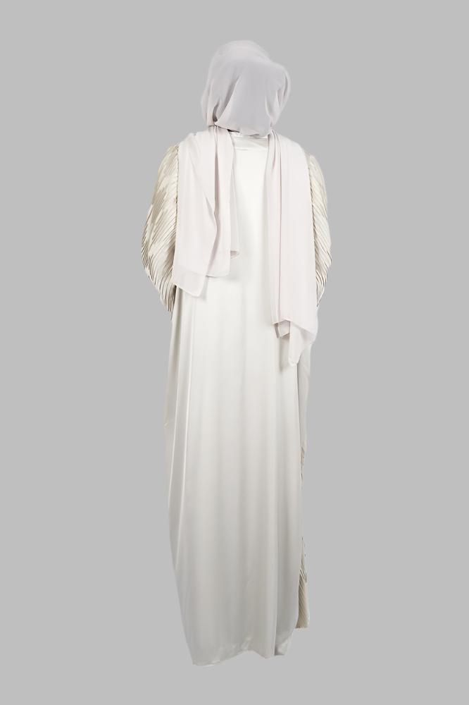 NAJWA Silk PLEATED OPEN ABAYA