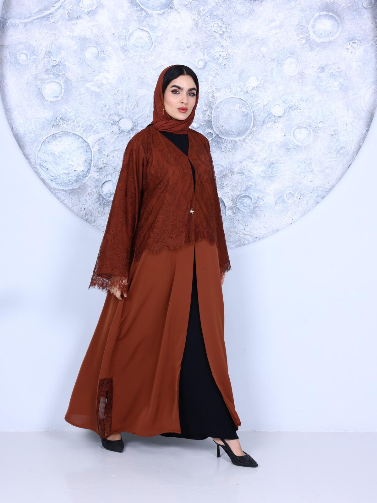 French Lace Abaya