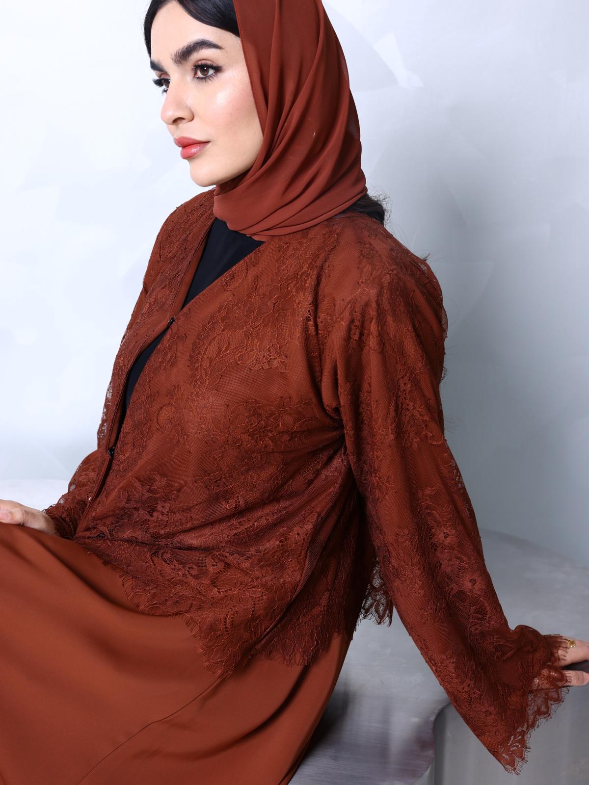 French Lace Abaya