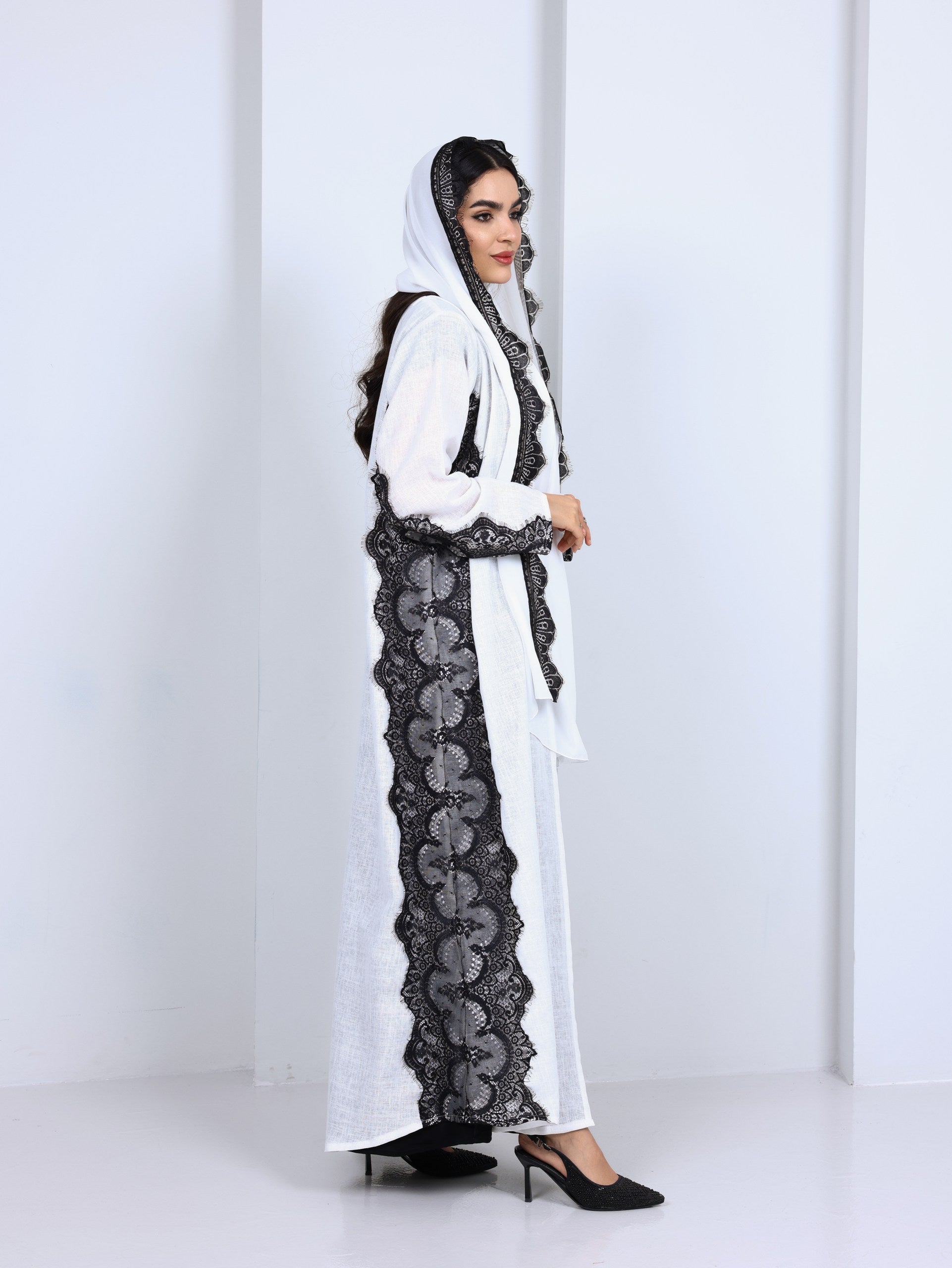 Dantella  french lace Abaya
